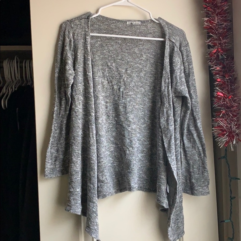 Gray cardigan